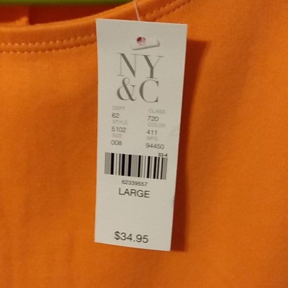 NY & Co. Coral Dress with pockets - Picture 2 of 2